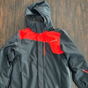 SPYDER Men's Black & Red Ski Jacket